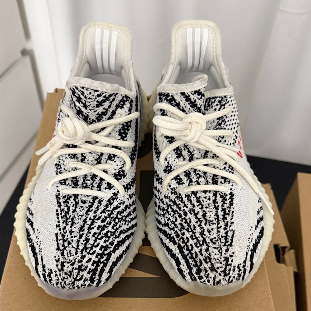 Adidas Yeezy Boost V2 in Black and White